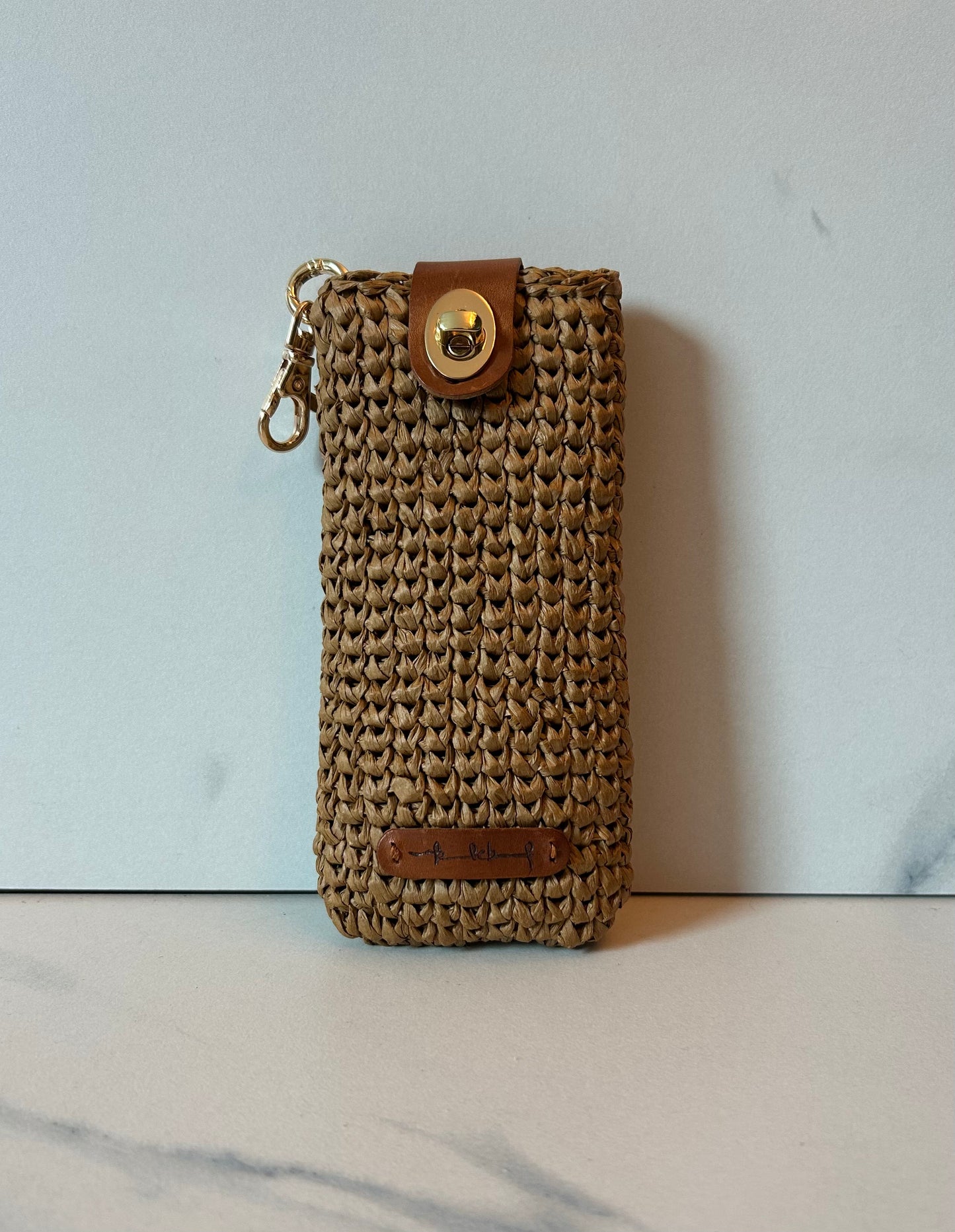 Chocolate Raffia Sunnies Case