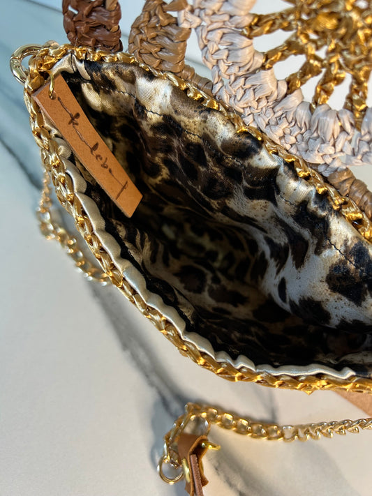 Gold Granny Square Pochette