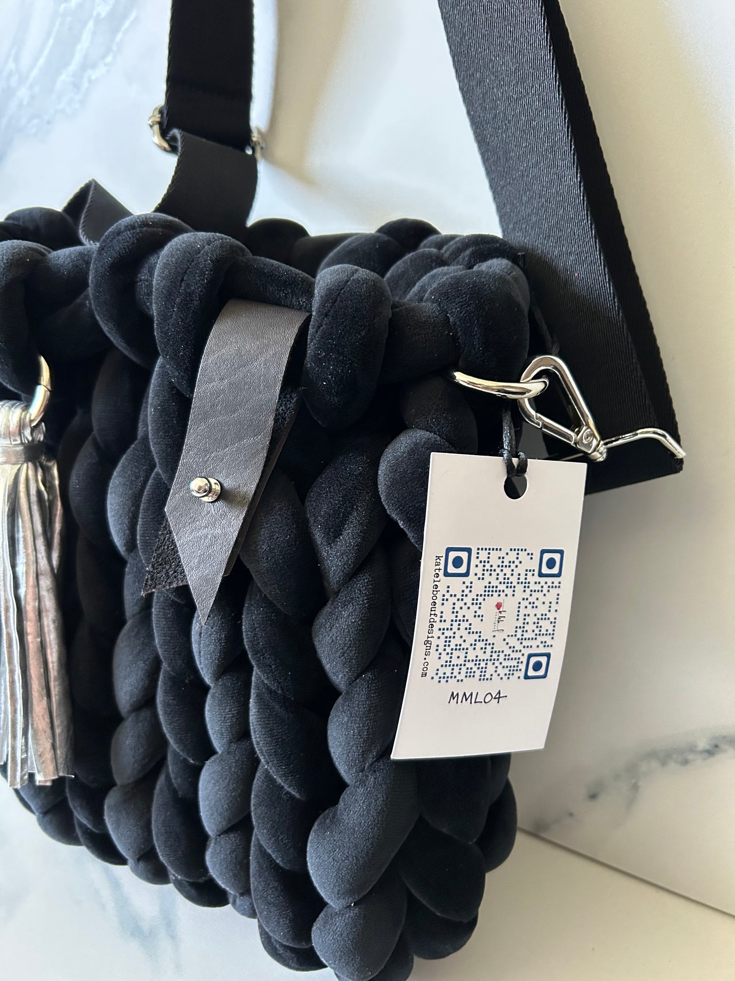 Black Large Marshmallow Bag