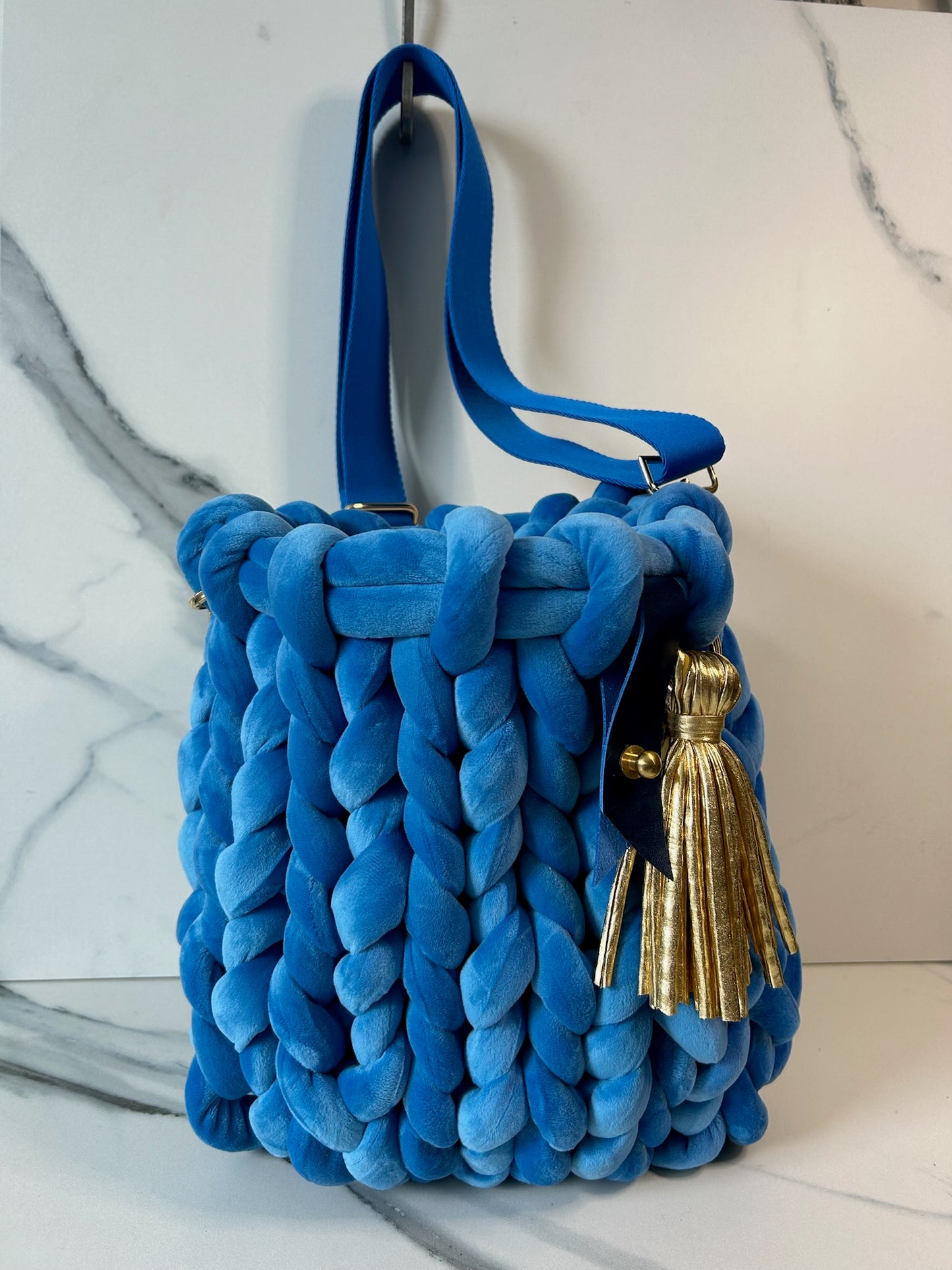 Cobalt Blue Large Marshmallow Bag