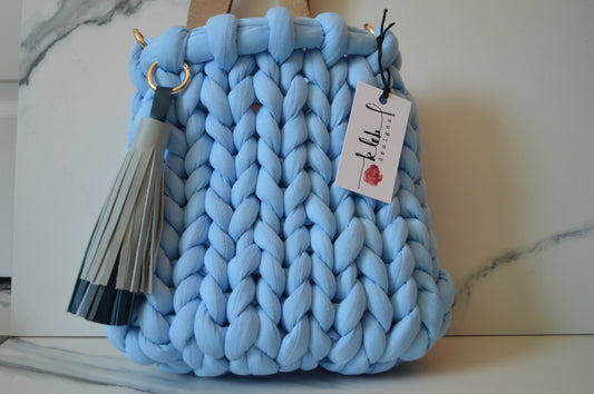 Baby Blue Large Marshmallow Bag