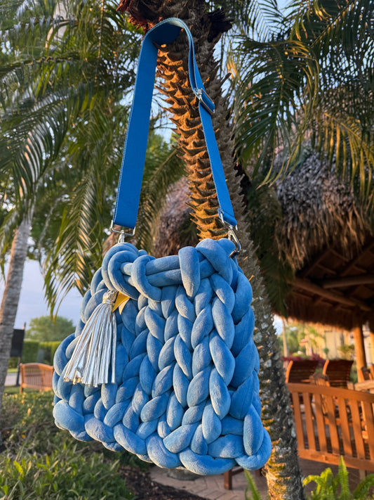 Cobalt Blue Large Marshmallow Bag