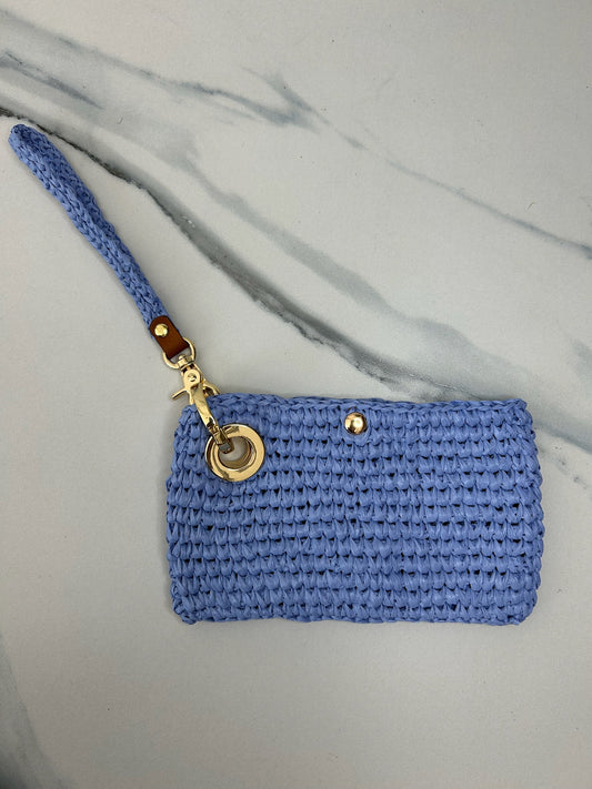 Jacaranda Raffia Phone Wristlet