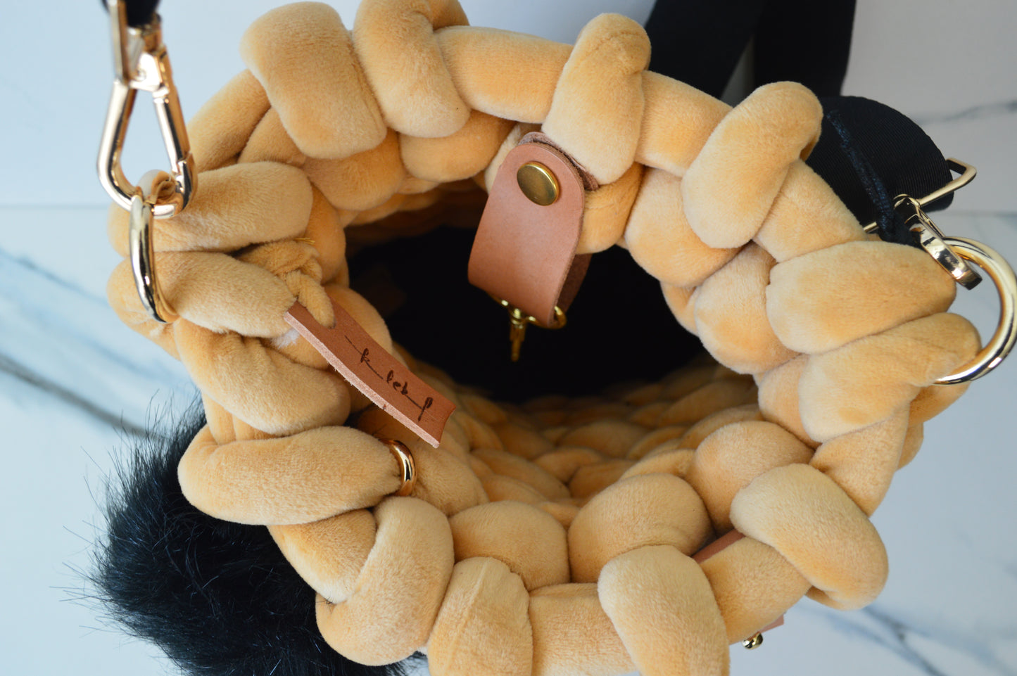 Black and Honey Large Marshmallow Bag