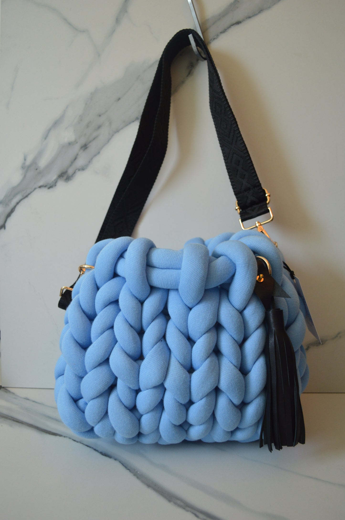 Baby Blue Large Marshmallow Bag