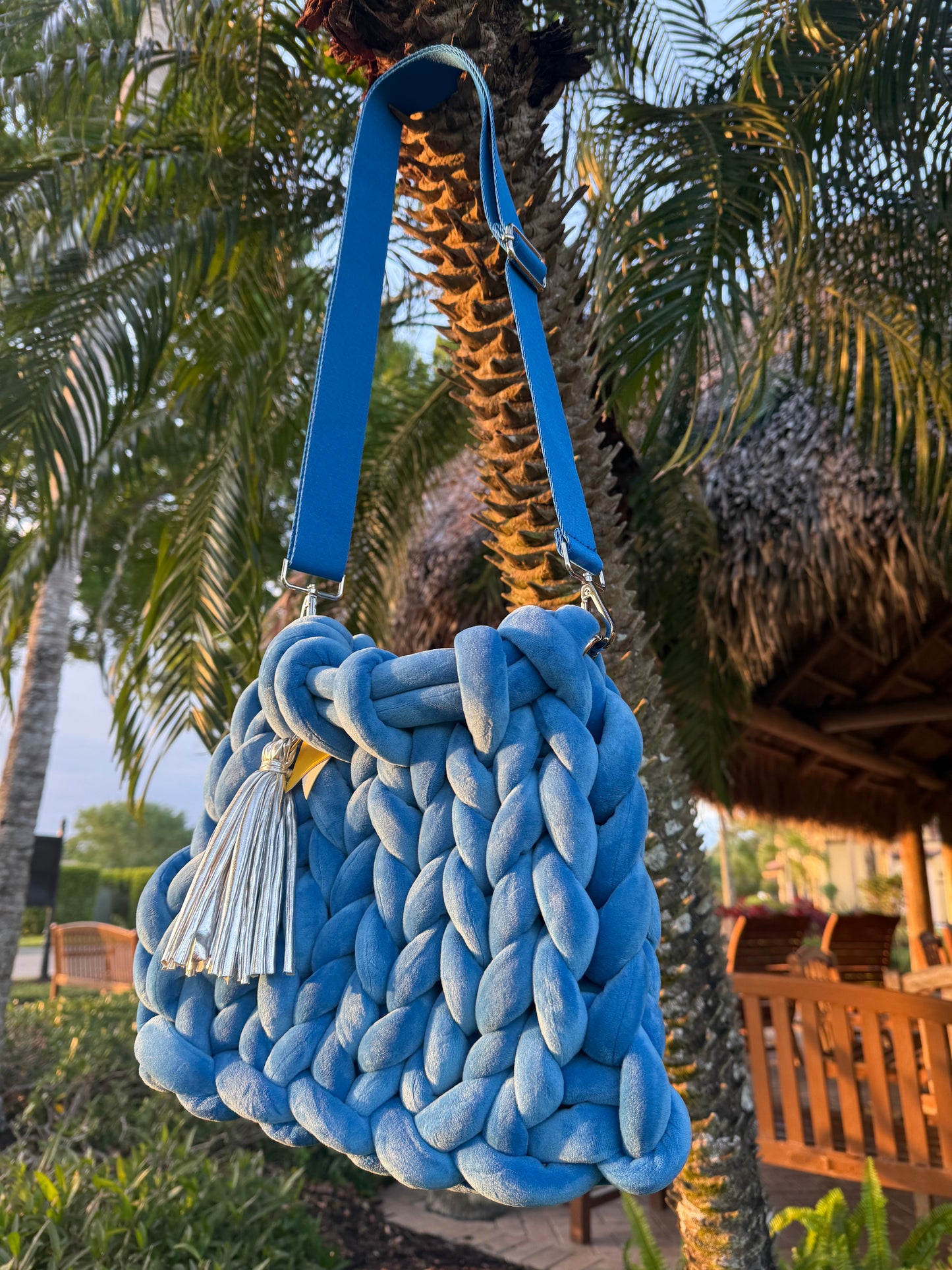 Cobalt Blue Large Marshmallow Bag