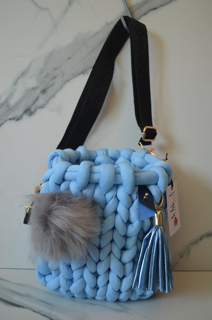 Baby Blue Medium Marshmallow Bag