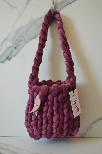 Aubergine Small Marshmallow Bag