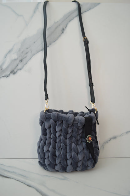 Graphite Small Marshmallow Bag