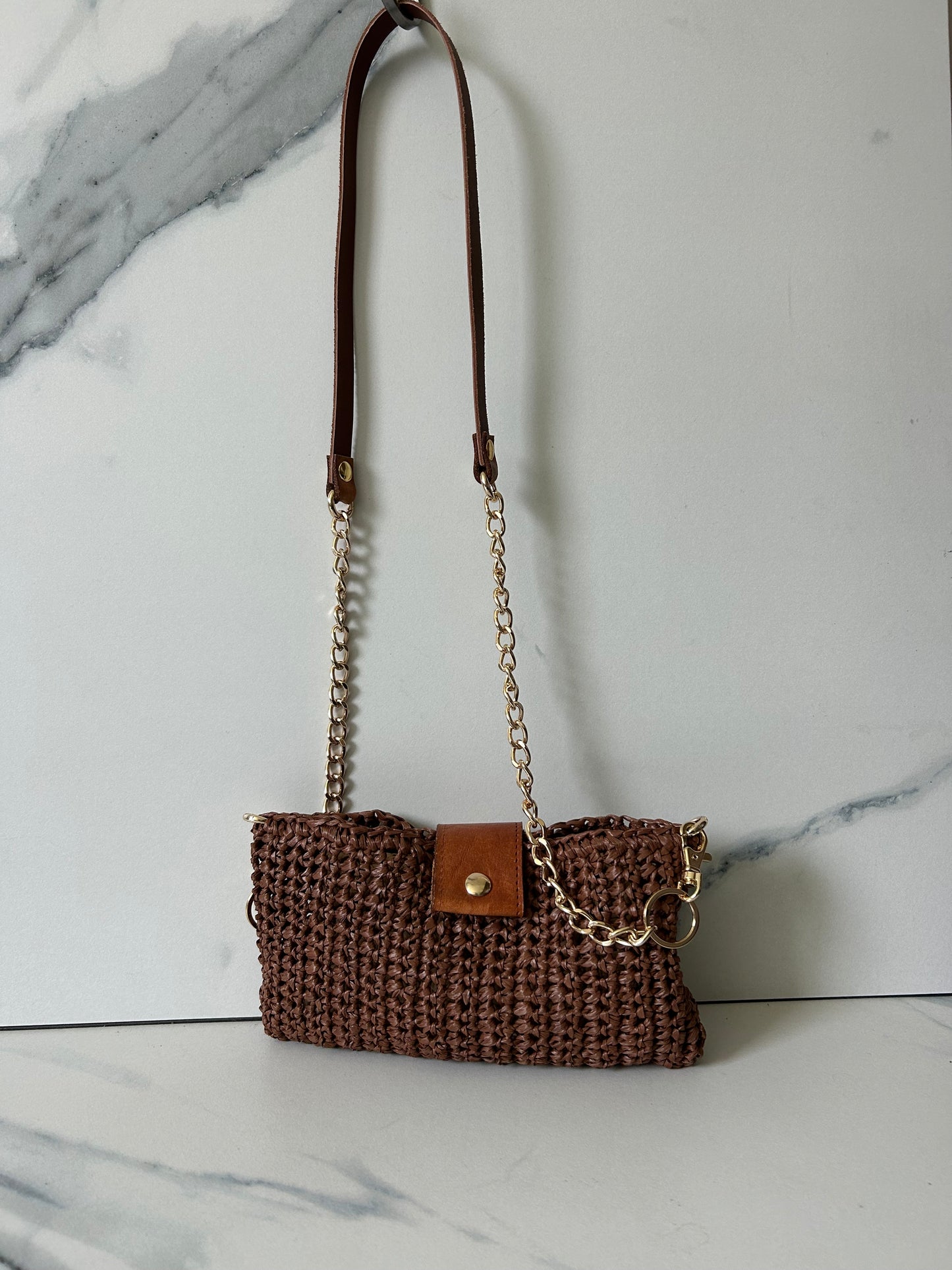 Chocolate Pochette Bag