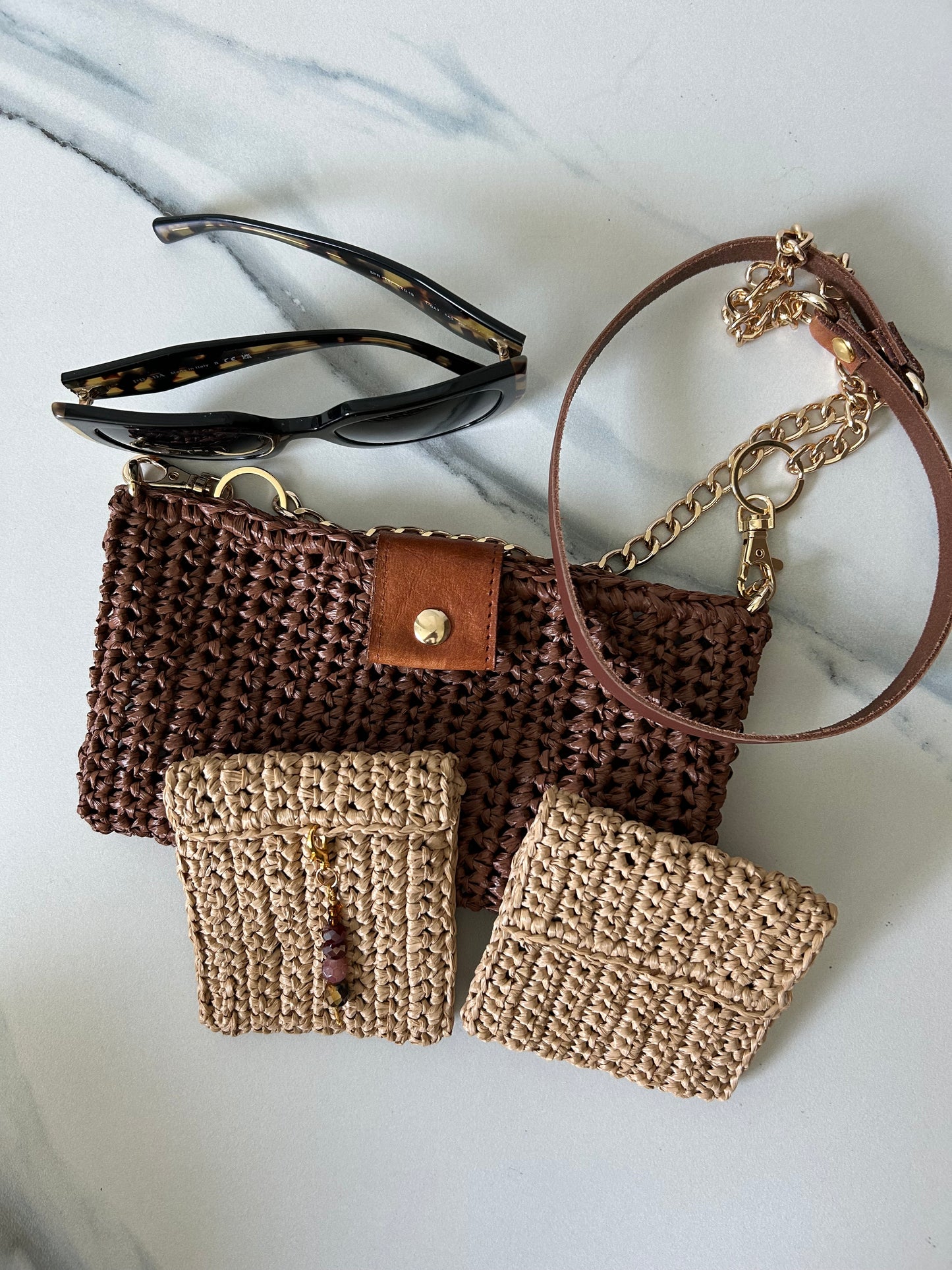 Chocolate Pochette Bag