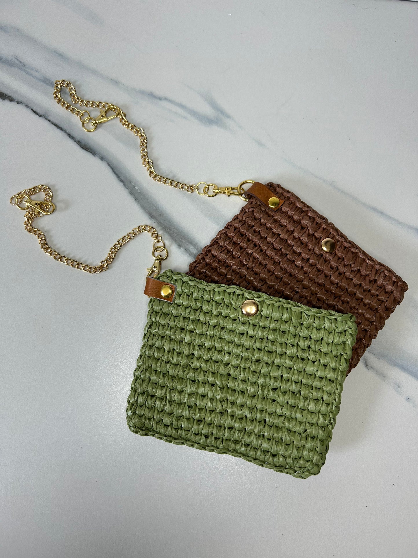 Raffia Pouch