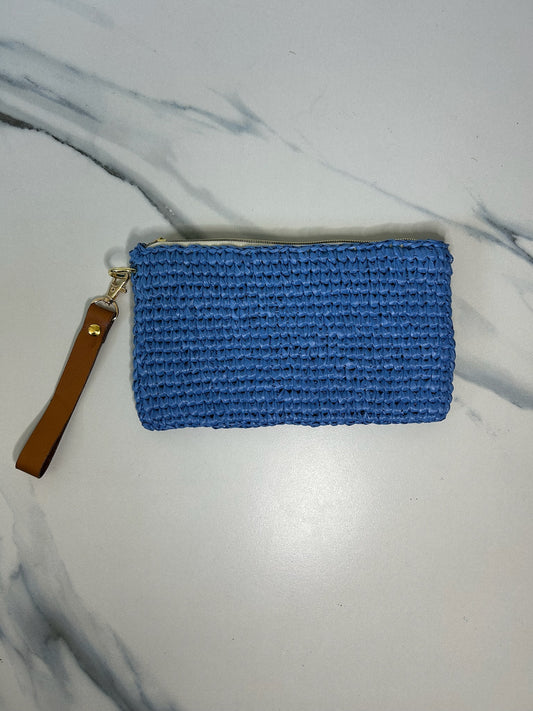 Royal Raffia Clutch