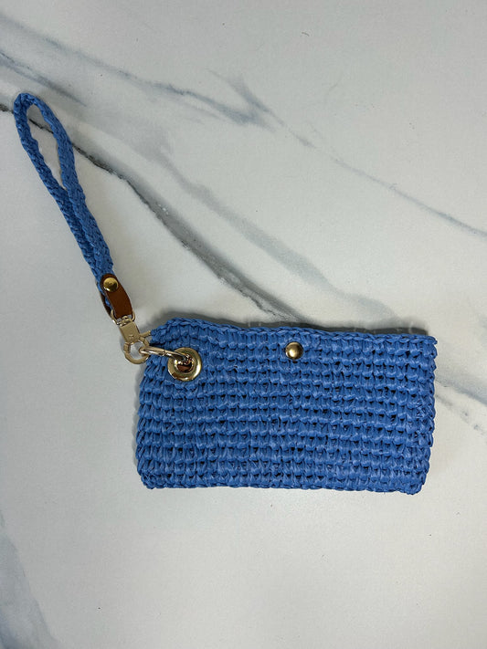 Royal Raffia Phone Wristlet