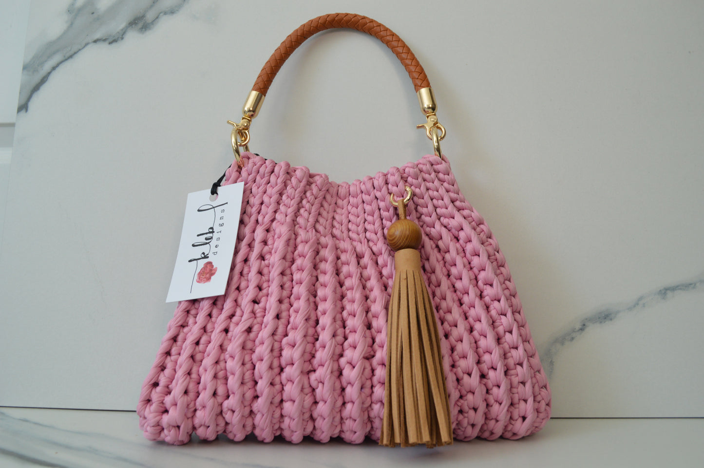 Pink Waffle Bag