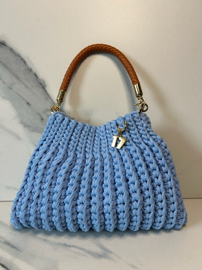 Baby Blue Waffle Bag