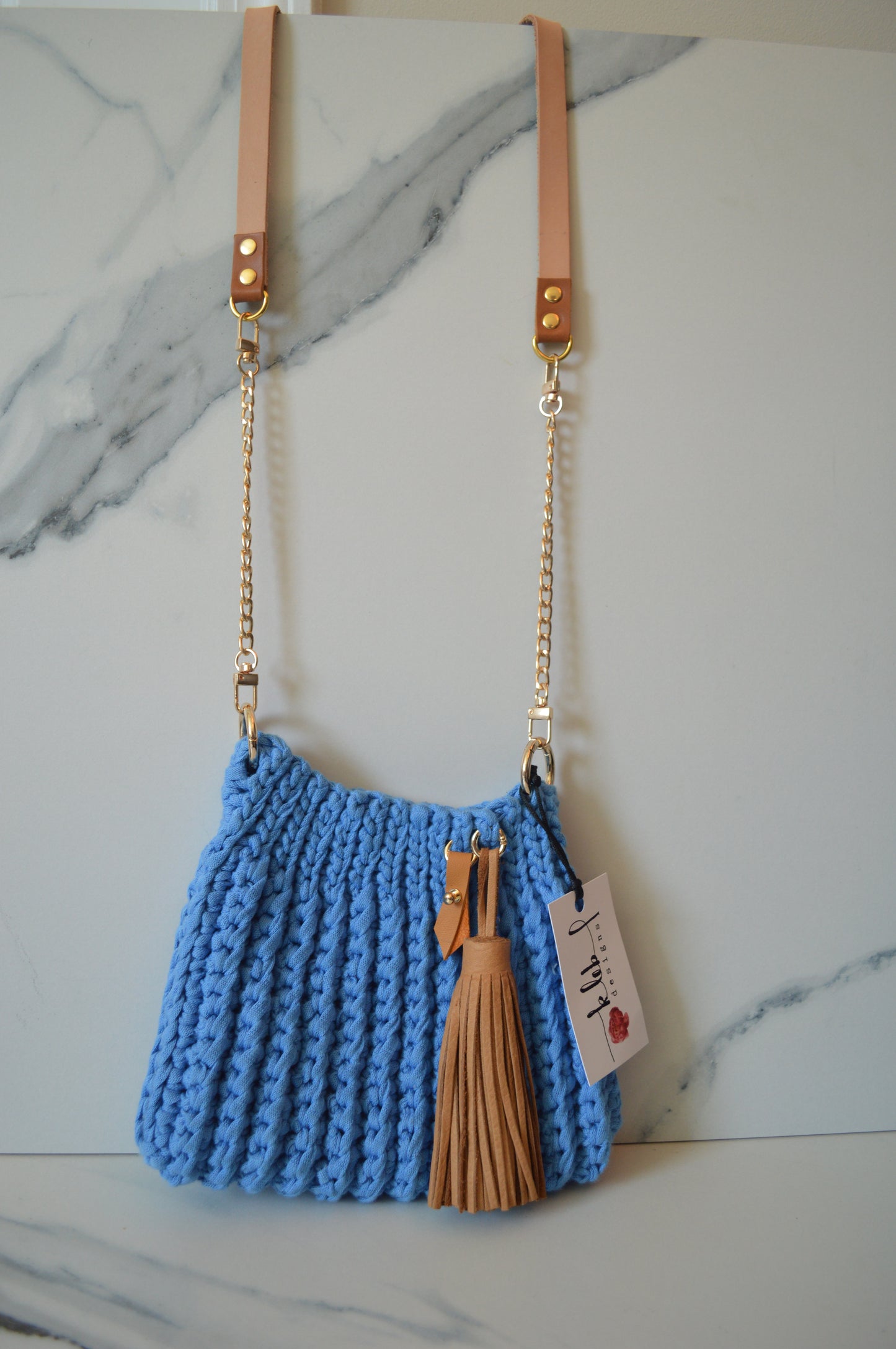 Ocean Blue Waffle Bag