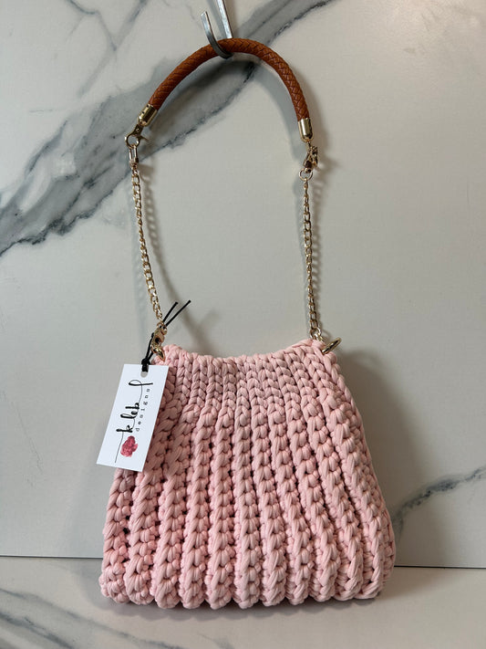 Cotton Candy Pink Waffle Bag