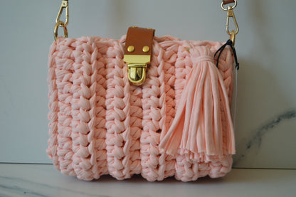Peach Waffle Bag